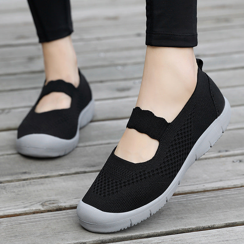 Damen elastische Badeschuhe mit rutschfester Sohle und atmungsaktivem Obermaterial