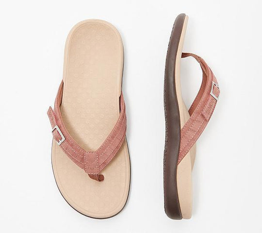 Damen Riemchen-Sandalen mit ergonomischem Fußbett und verstellbarem Riemen R&B