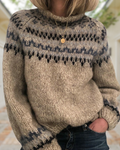 R&B | Klassisch Gemusterter Strickpulli