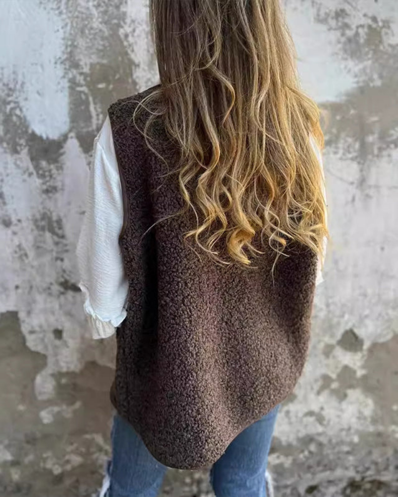 R&B | Damen Winterweste Aus Weicher Wolle