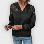 R&B | Kapuzenpullover Spitzen Detail