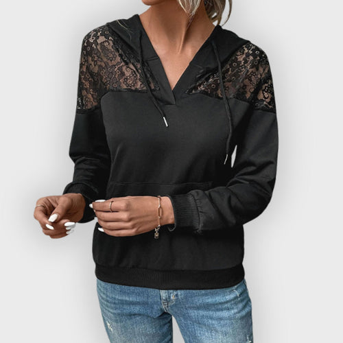R&B | Kapuzenpullover Spitzen Detail