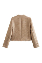 R&B | Rosiedress Button Up Frayed Hem Kurze Tweedjacke