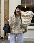 R&B | Gestrickter Übergrösse-Pullover