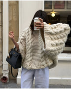 R&B | Gestrickter Übergrösse-Pullover
