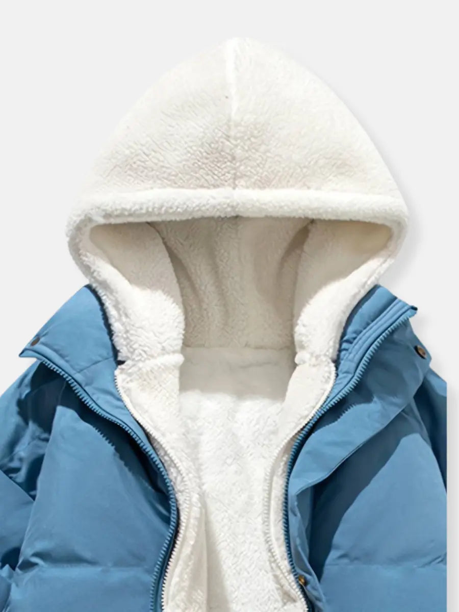 R&B | Warme Reißverschluss Winterjacke Komfort und Stil für Kalte Tage