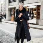 R&B | Lange gepolsterte Jacke mit Kapuze