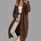 Damen Kuscheliger Strickmantel mit Gürtel und praktischen Taschen R&B