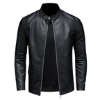 R&B | Trendig Leder Bikerjacke für Männer