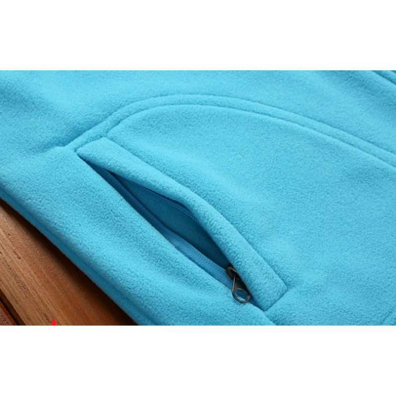 R&B | Fleecejacke Damen Reißverschluss-Fleece mit Stehkragen