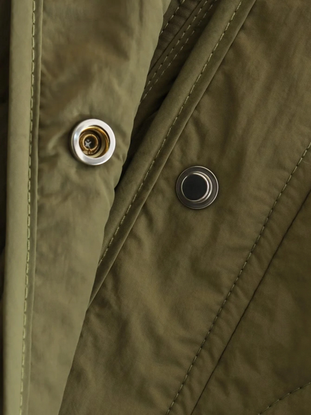 R&B | Elegante Langarm-Steppjacke mit Ein-Knopf-Verschluss Ideal für Herbst/Winter