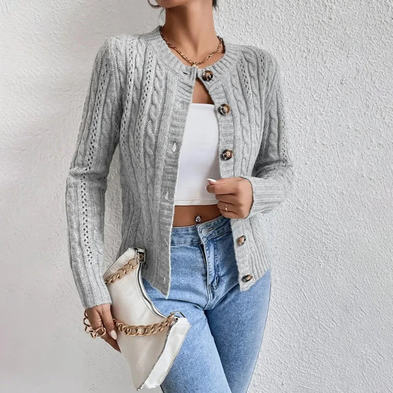 R&B | Gemütlicher Cardigan mit Knöpfen für Frauen