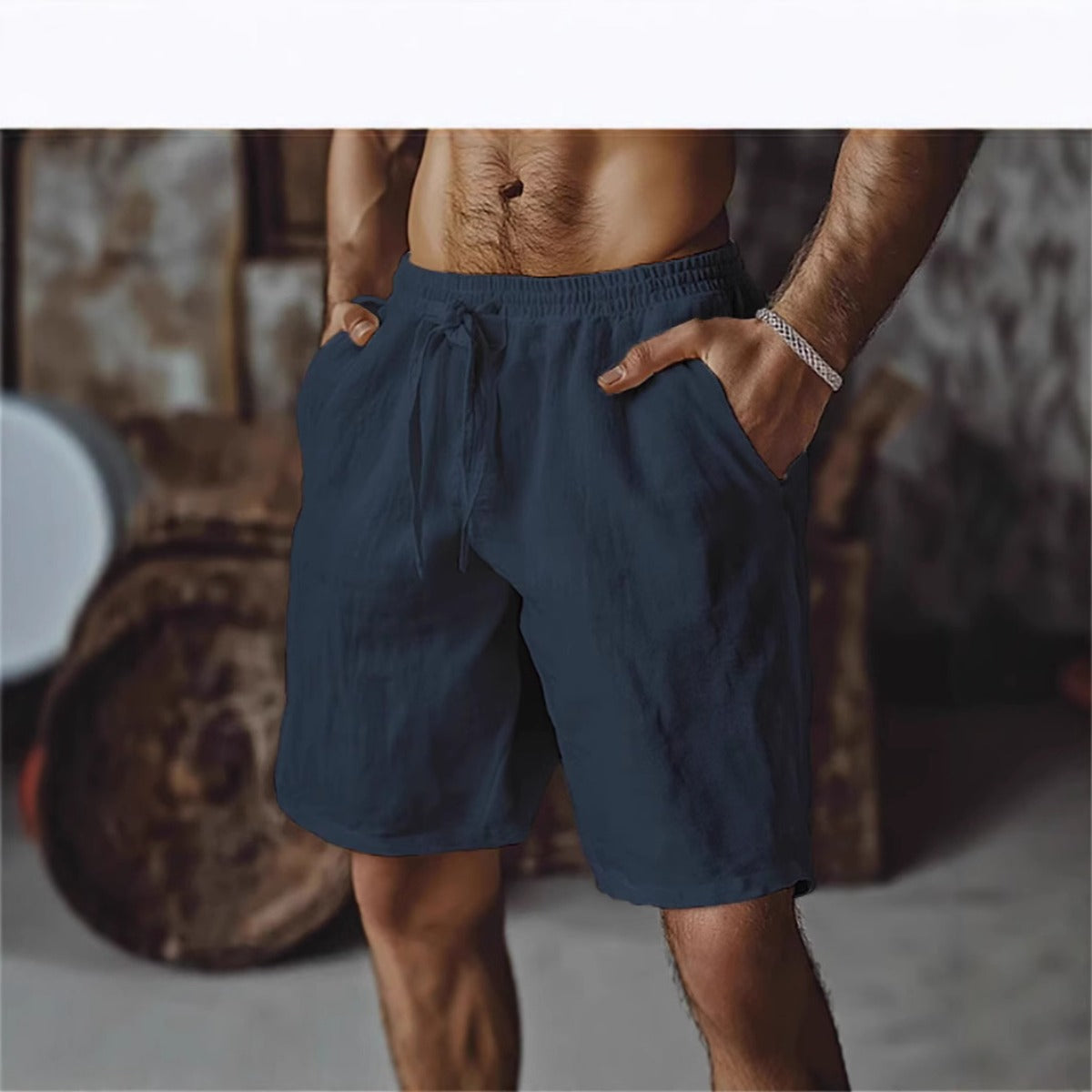 R&B | Herren-Schnürshorts aus Baumwolle