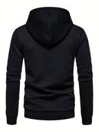 R&B | Lässiger Waffelmuster Hoodie für Männer