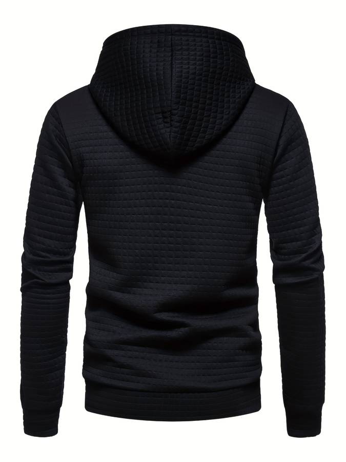 R&B | Lässiger Waffelmuster Hoodie für Männer