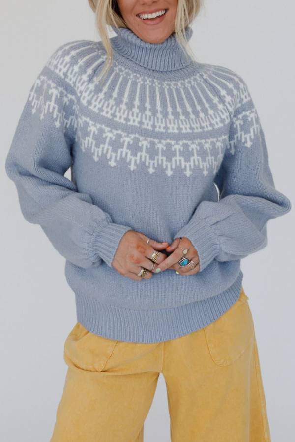 R&B | Weihnachts Verdickte Rollkragen Langarm Gestrickter Pullover