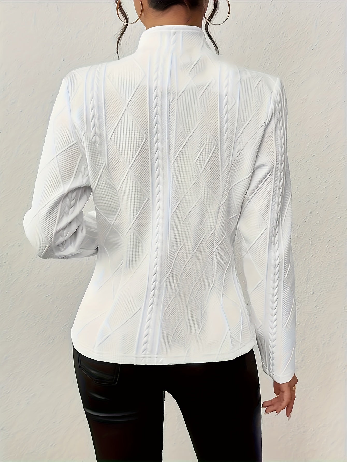 R&B | Eleganter Blazer Texturiertes Design Moderne Silhouette