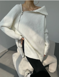 R&B | Roter, schlichter Pullover mit Stehkragen