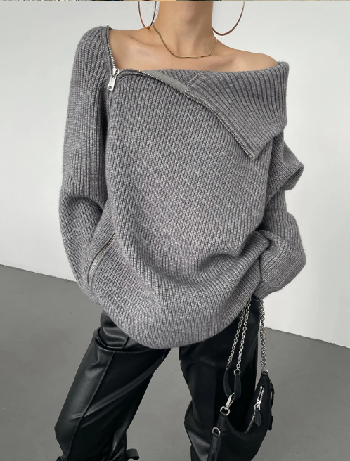R&B | Pullover mit Stehkragen