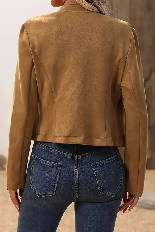 R&B | Schlicht Doppelt Gefütterte Verzierte Jacke