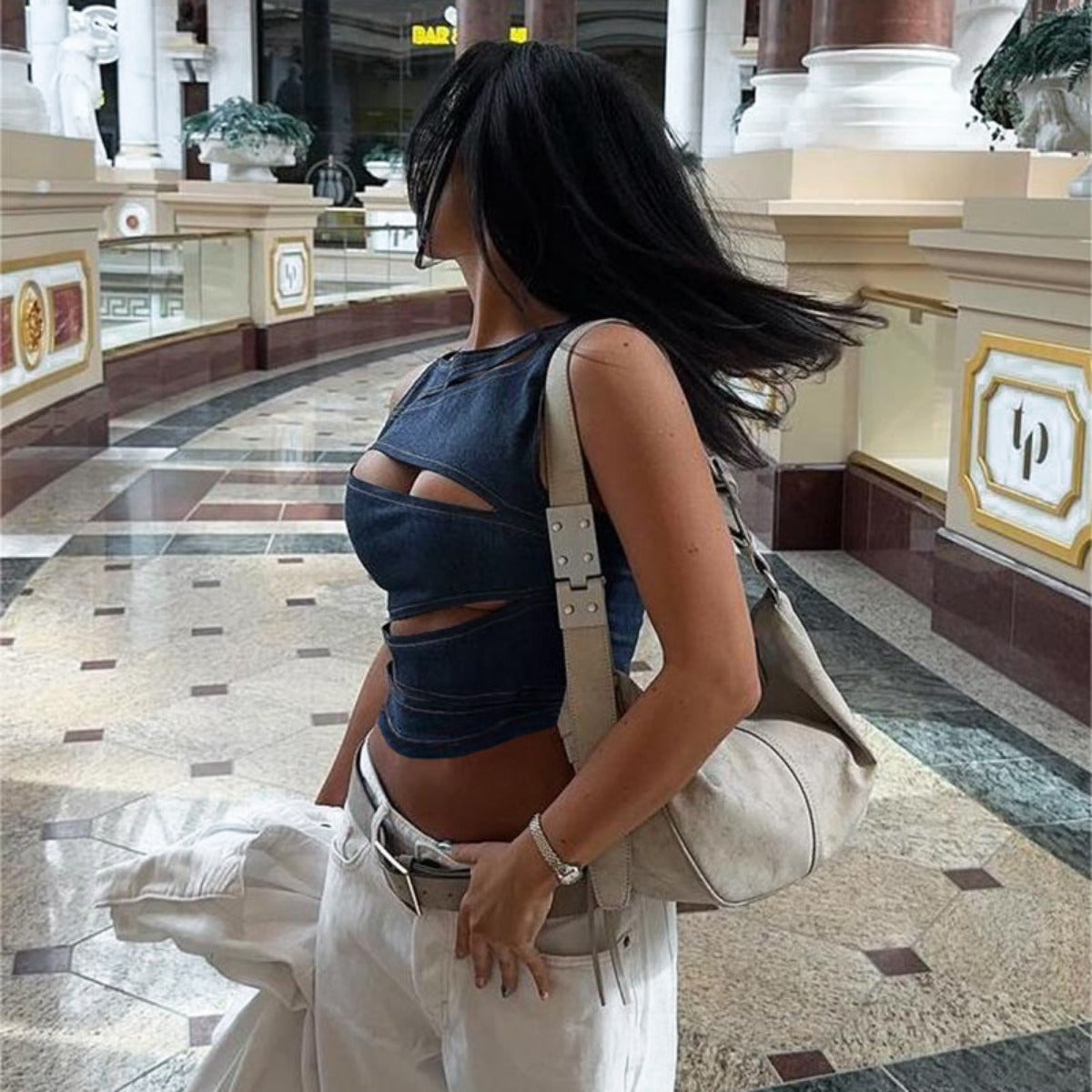 R&B | Top aus Jeansweste