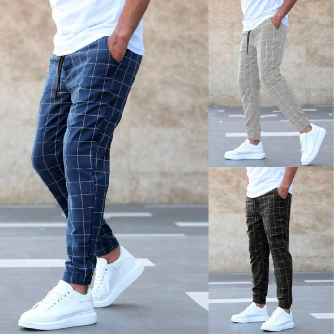 R&B | Elegante Gitter Elite Hosen