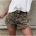 EB - Denim Leopard Shorts