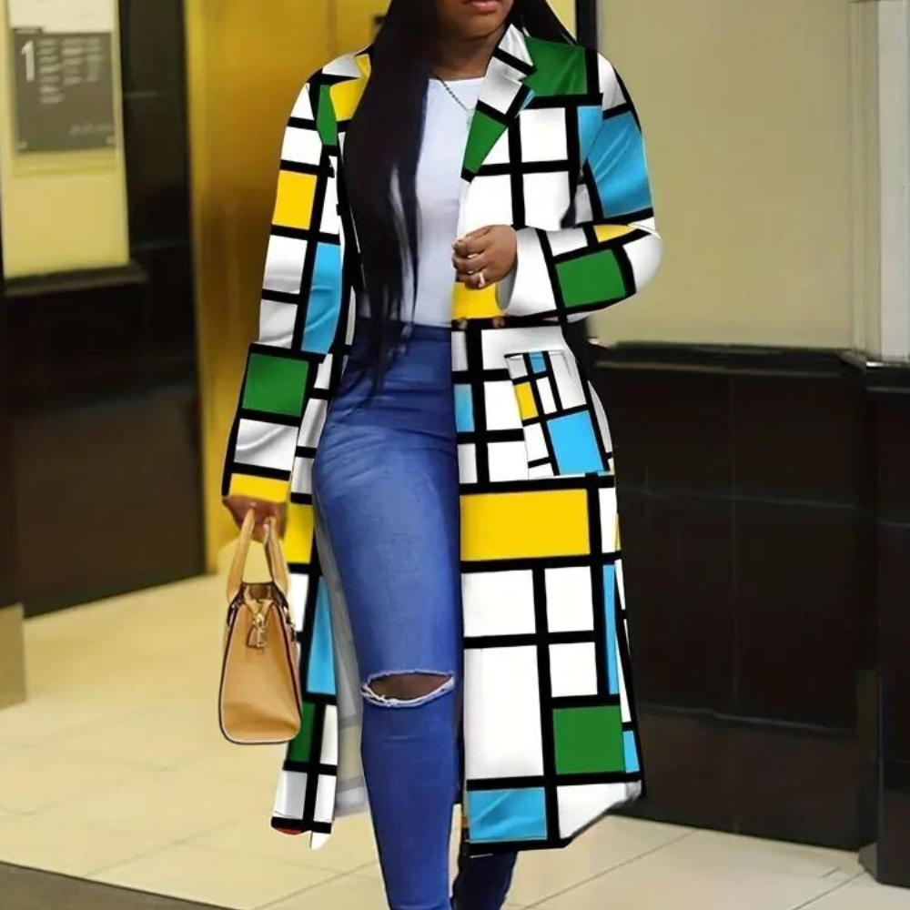 R&B | Bunter Herbstmantel für Damen