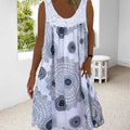 R&B | Ärmelloses Kleid mit LR&Bendigem Boho-Print
