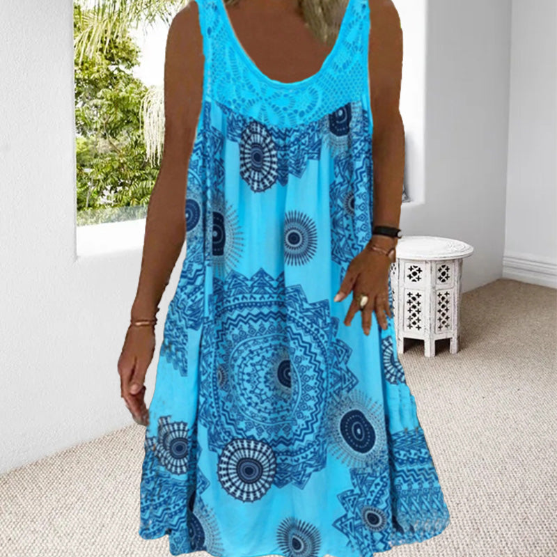 R&B | Ärmeloses Plus-Size Sommerkleid
