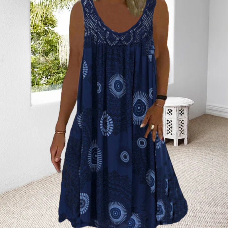 R&B | Ärmeloses Plus-Size Sommerkleid