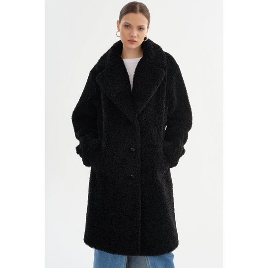 R&B | Polare Oversize mit Stehkragen und Reißverschluss für Damen Ideal für kaltes Wetter