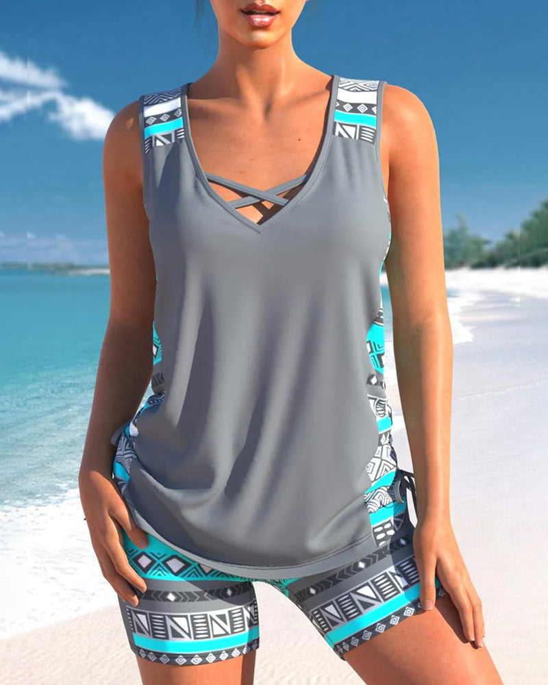 R&B | Druck Tankini Set