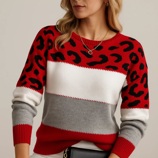 R&B | Leopard Luxus Pullover