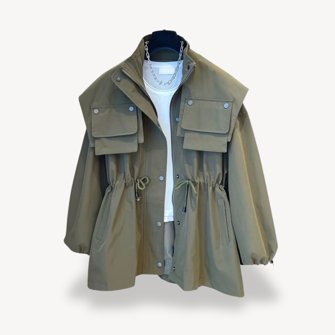 R&B | Lässige Utility-Jacke mit Taschen für Frauen