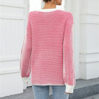R&B | Gestreifter Strickpullover Mit Lässigem Schnitt