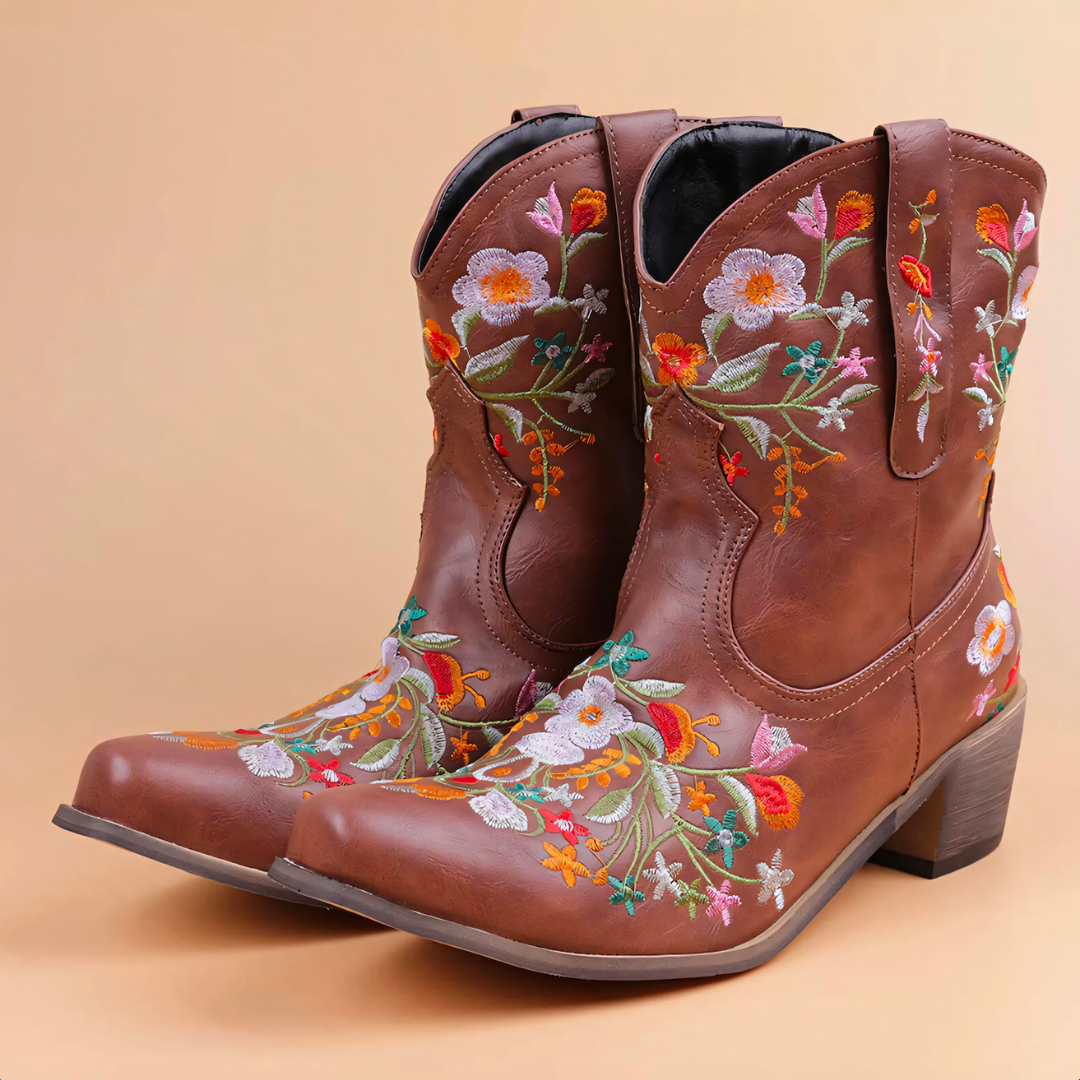 R&B | Wetterfeste Cowgirl-Stiefel im Vintage-Stil