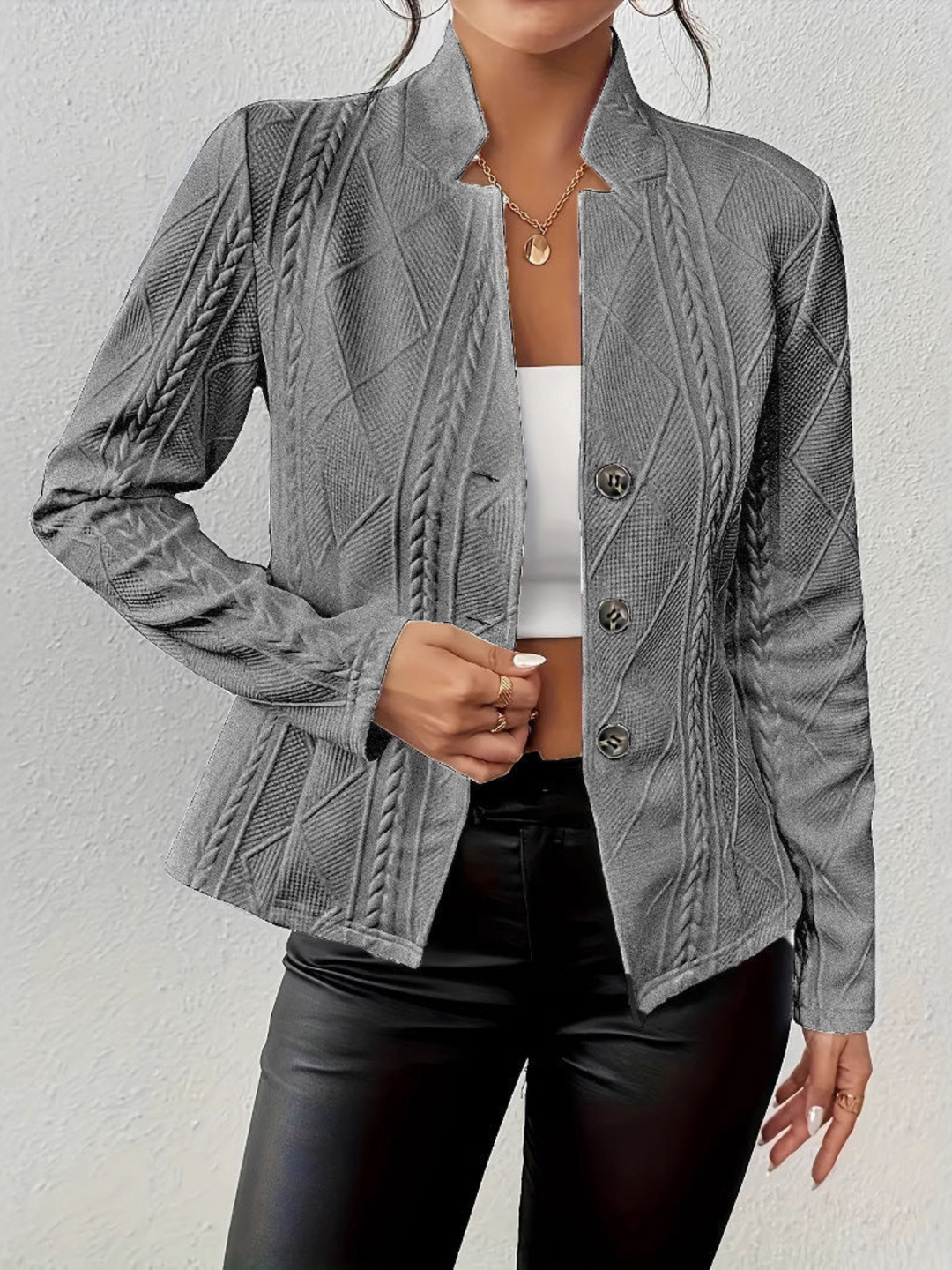 R&B | Strickjacke mit Knöpfen