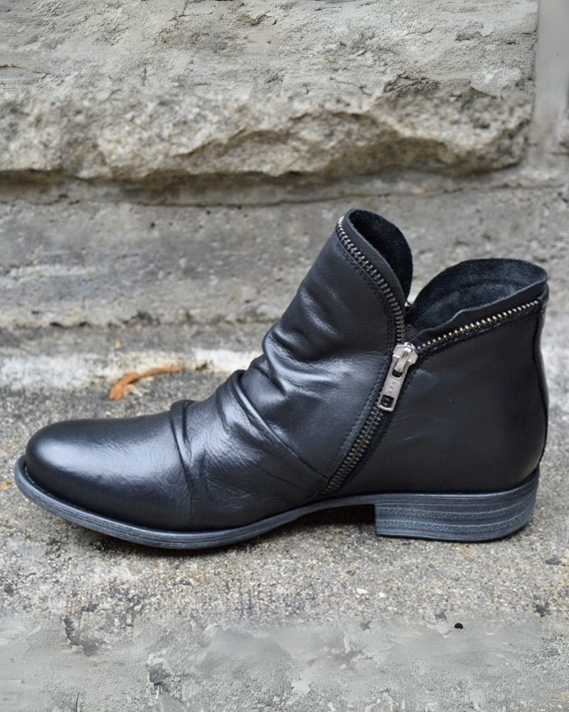 R&B | Lederstiefel mit Reißverschluss