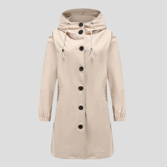 R&B | Wasserdichte Regenjacke mit Kapuze für Damen