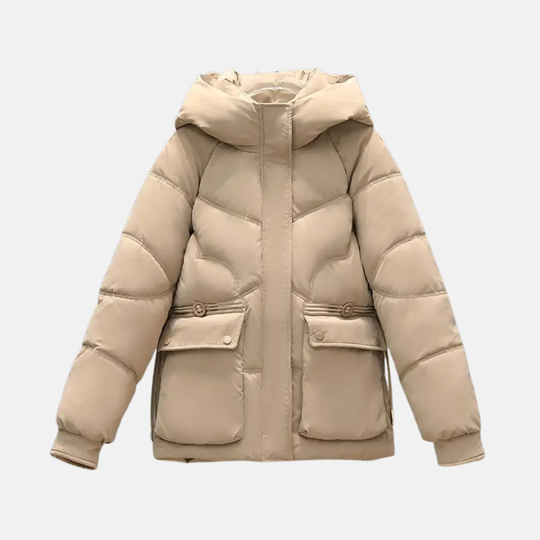 R&B | Kapuzen-Puffermantel | Gequiltete Relaxed Fit Jacke