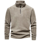 R&B | Strickpullover mit Half-Zip Wollmischung Klassisch und Bequem