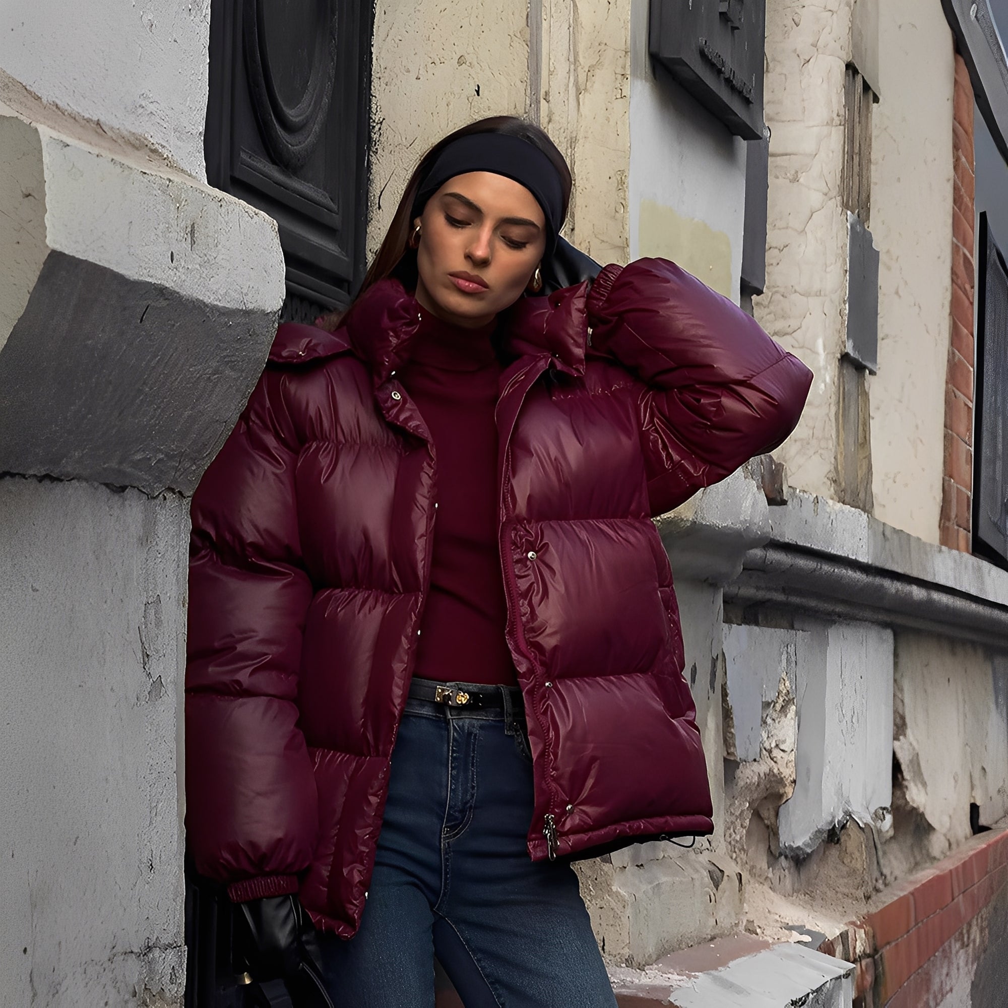 R&B | Damen-Winterjacke mit abnehmbarer Kapuze