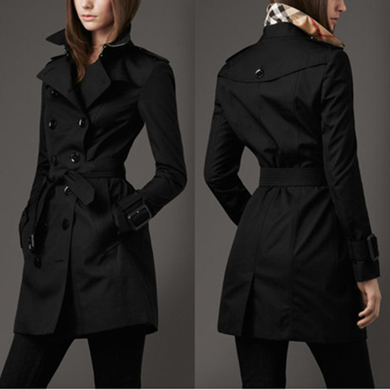 R&B | Schlanker Trenchcoat mit Doppelter Knopfreihe
