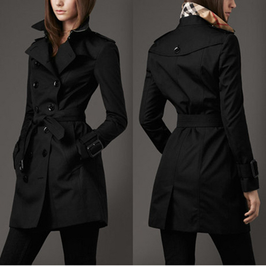 R&B | Schlanker Trenchcoat mit Doppelter Knopfreihe