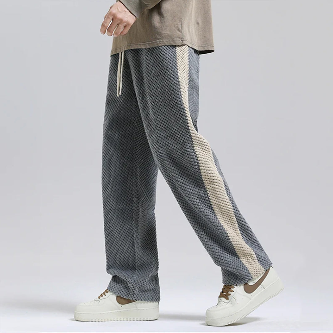 Cord-Jogginghose mit Waffelmuster