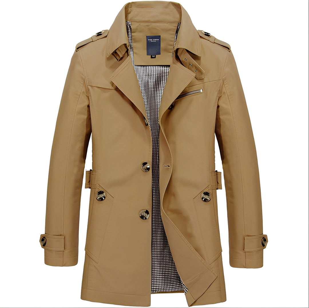 R&B | Lässige Mid-Länge Windjacke für Männer