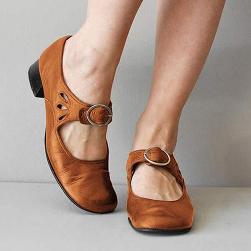 R&B | Orthopädische Vintage-Schuhe mit Runder Zehenpartie