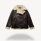 R&B | Shearling Bikerjacke für Frauen