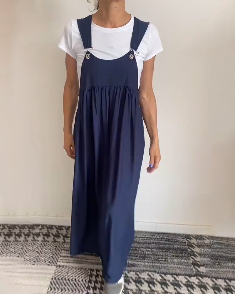 R&B | Kleid Lässig Einfarbig Hosenträger